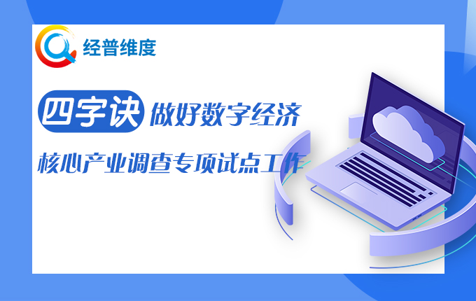 经普维度：“四字诀”做好数字经济核心产业调查专项试点工作